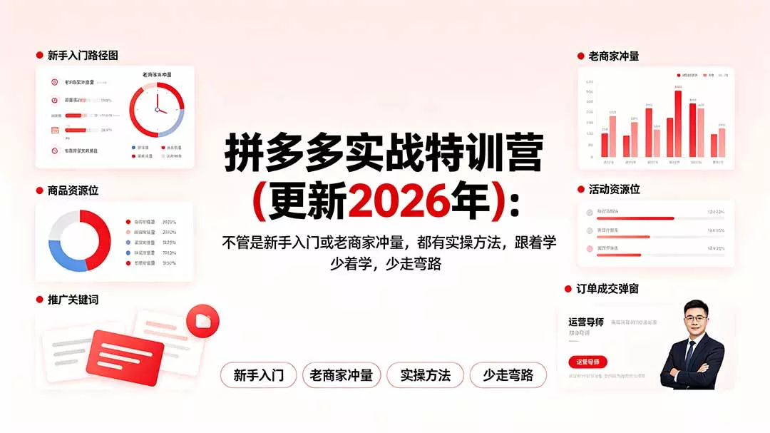 拼多多实战特训营(更新2026年-资源之家