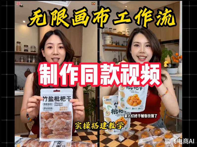 无限画布工作流一键复刻爆款带货视频,实操搭建,操作简单-资源之家